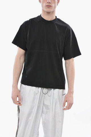 ANTONIA Rundhals-T-Shirt in Uni mit Kontrastdruck