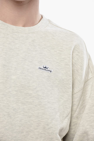 Felpa Girocollo CROWN LOGO in Cotone Felpato