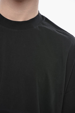 ANTONIA X BONSAI Uni-Rundhalsshirt mit Print am Rücken
