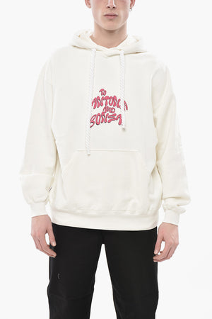 Oversized Hoodie with Embossed Print