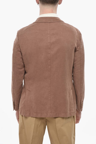 Blazer TITO In Misto Lino  con 2 Tasche a Toppa