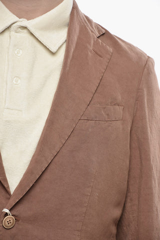 Blazer TITO In Misto Lino  con 2 Tasche a Toppa