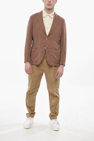 Blazer TITO In Misto Lino  con 2 Tasche a Toppa