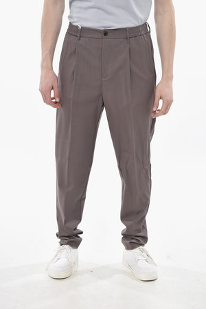 Pantaloni WAYNE in Lana Vergine a 1 Pince