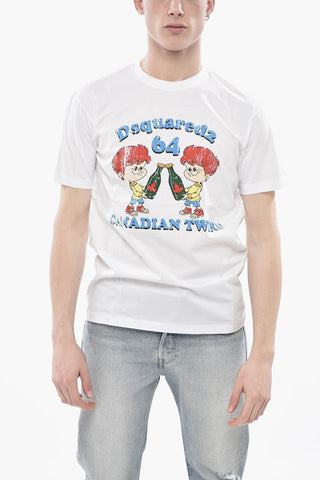 T-Shirt mit Rundhals COOL FIT, bedruckt