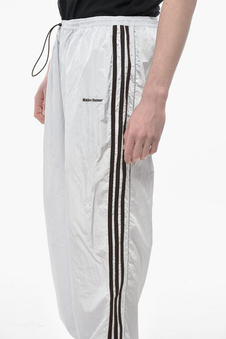ADIDAS Nylon Joggers with Contrast Side Stripes