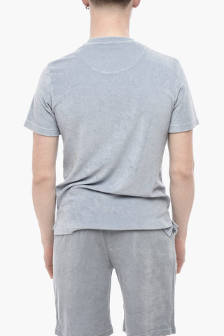 Frottee-Baumwoll-T-Shirt LEWIS Einfarbig