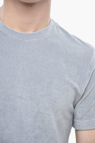 Frottee-Baumwoll-T-Shirt LEWIS Einfarbig