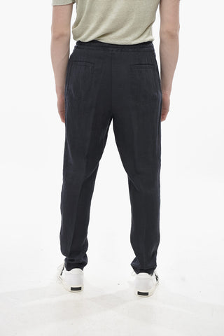 Linen Trousers MARTIN With Elastic Waist