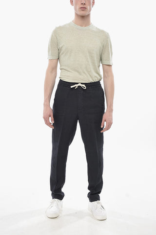 Linen Trousers MARTIN With Elastic Waist