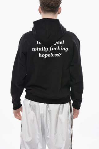 Cotton Fleece Hooded Sweatshirt ME TOO!