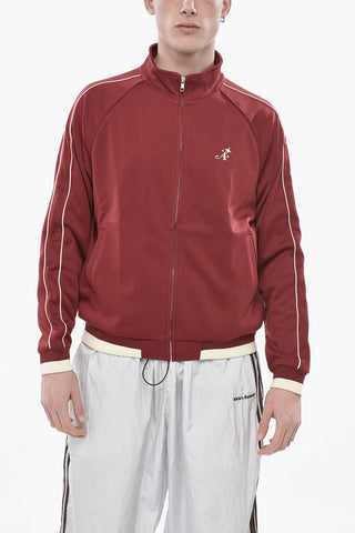 Sweatshirt mit durchgehendem Reißverschluss und gesticktem Logo