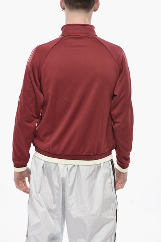 Sweatshirt mit durchgehendem Reißverschluss und gesticktem Logo