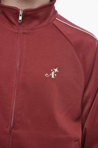 Sweatshirt mit durchgehendem Reißverschluss und gesticktem Logo