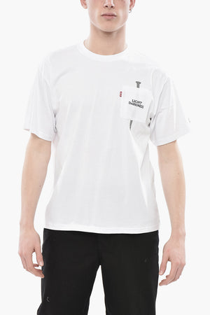 UNDERCOVER JUN TAKAHASHI 포켓 달린 라운드넥 프린트 티셔츠