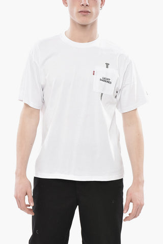 UNDERCOVER JUN TAKAHASHI T-Shirt Girocollo Stampata con Taschino
