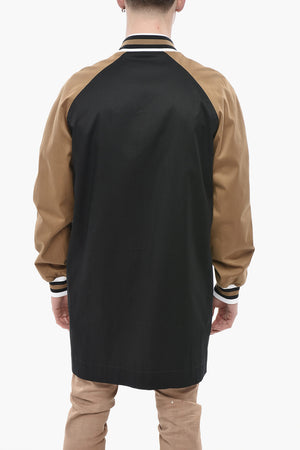 Varsity-Mantel aus Stretch-Baumwolle