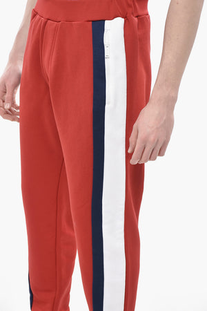 Technical Fabric Joggers with Contrast Side Stripe