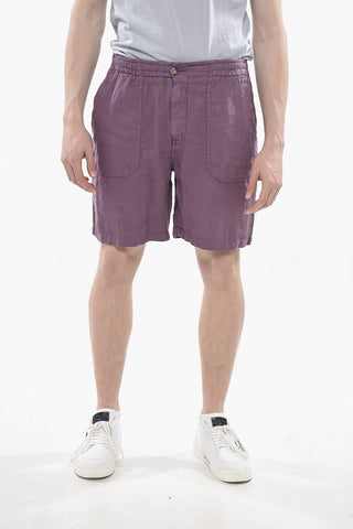 Shorts FATIGUE In Lino con 4 Tasche