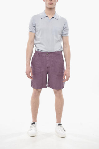 Shorts FATIGUE In Lino con 4 Tasche