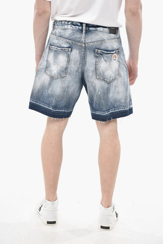 Shorts mit Distressed-Effekt und regulärer Bundhöhe