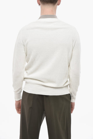 Maglia Girocollo in Misto Lino