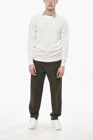 Maglia Girocollo in Misto Lino