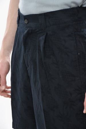 Jacquard Cotton Shorts TANGERI With 1 Pleat
