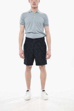 Shorts TANGERI in Cotone Jacquard a 1 Pince
