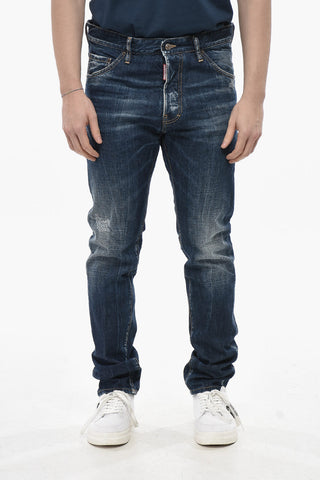 Jeans COOL GUY Effetto Vintage con Patch a Contrasto 16cm