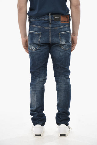 Jeans COOL GUY Effetto Vintage con Patch a Contrasto 16cm
