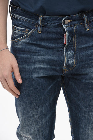 Jeans COOL GUY Effetto Vintage con Patch a Contrasto 16cm