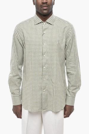 ID Vichy Check Shirt With French Collar