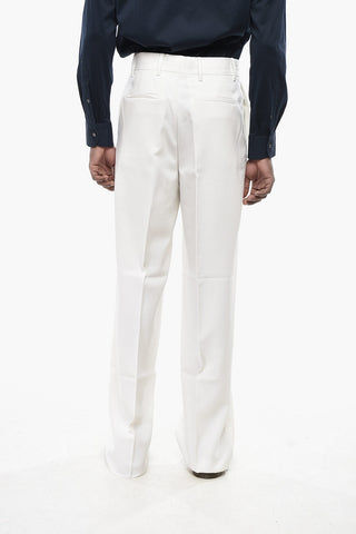 Straight-Fit-Hose Aus Mohair-Mix Mit Verdecktem Verschluss