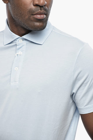 3-Knopf-Poloshirt aus Baumwoll-Jersey