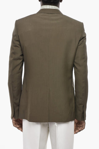Slim-Fit-Blazer aus Wolle mit klassischem Revers