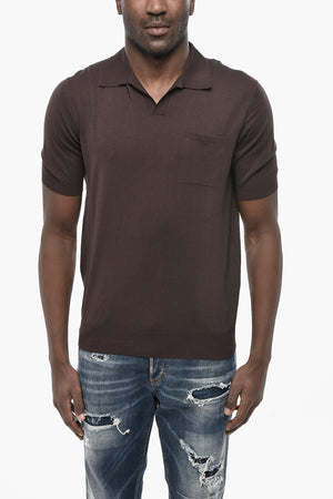 Lightweight Cotton Polo-Collar T-Shirt