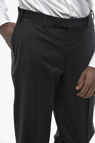 CC COLLECTION Dreiteiliger Anzug Aus Schurwolle Mit Weste, Zwei Rückenschlitze Und Spitzrevers