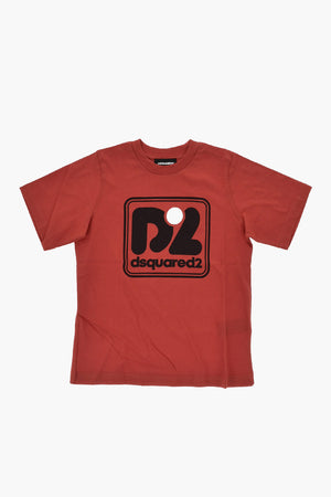 Rundhals-T-Shirt SLOUCH FIT aus Baumwoll-Jersey mit Frontprint