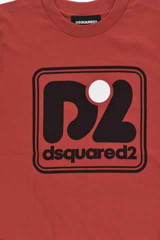 T-Shirt Girocollo SLOUCH FIT in Jersey di Cotone con Stampa sul Fronte