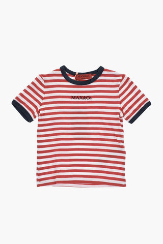 Maglia Girocollo a Righe Bicolore