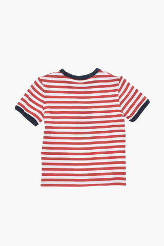 Maglia Girocollo a Righe Bicolore