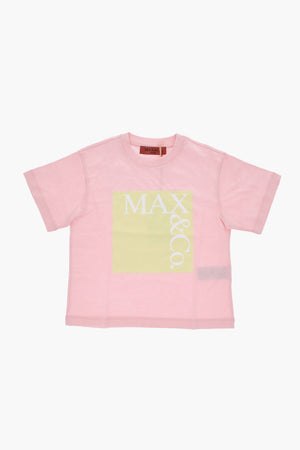 Rundhals-T-Shirt mit aufgedrucktem Logo