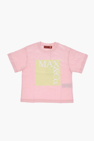 Rundhals-T-Shirt mit aufgedrucktem Logo