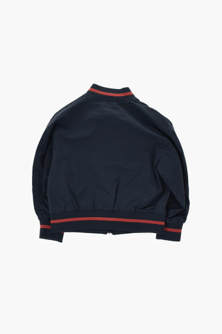 Bomberjacke aus Baumwolle und Nylon mit Reißverschluss