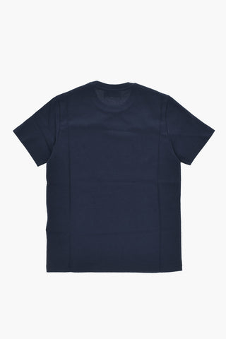 T-Shirt Girocollo RELAX in Tinta Unita con Logo Stampato