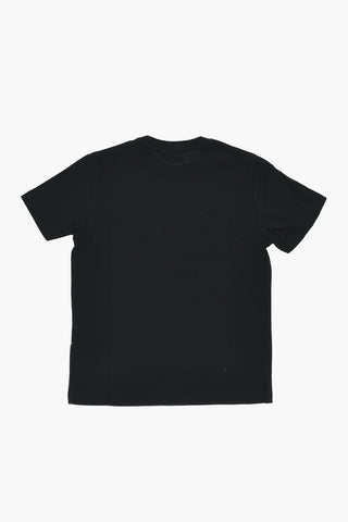 T-Shirt mit Rundhalsausschnitt RELAX einfarbig mit aufgedrucktem Logo