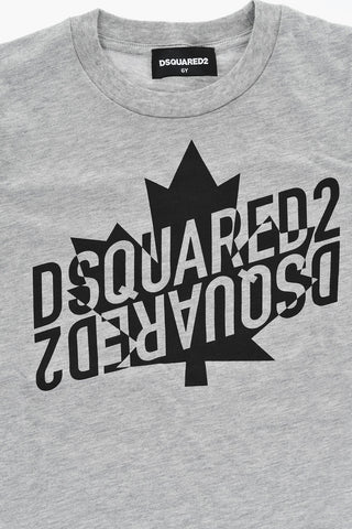 T-Shirt mit Rundhalsausschnitt Slouch-Fit mit großem Frontlogo