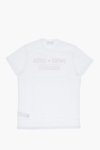 Crewneck Cotton Jersey T-Shirt RELAX with Front Print
