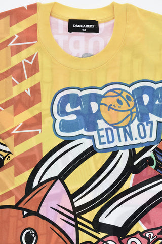 라운드넥 티셔츠 SLOUCH FIT 프린트